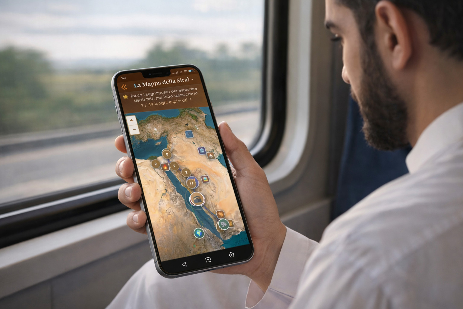 Mappa Sīrah Free - Filtri per categoria e layer mappa