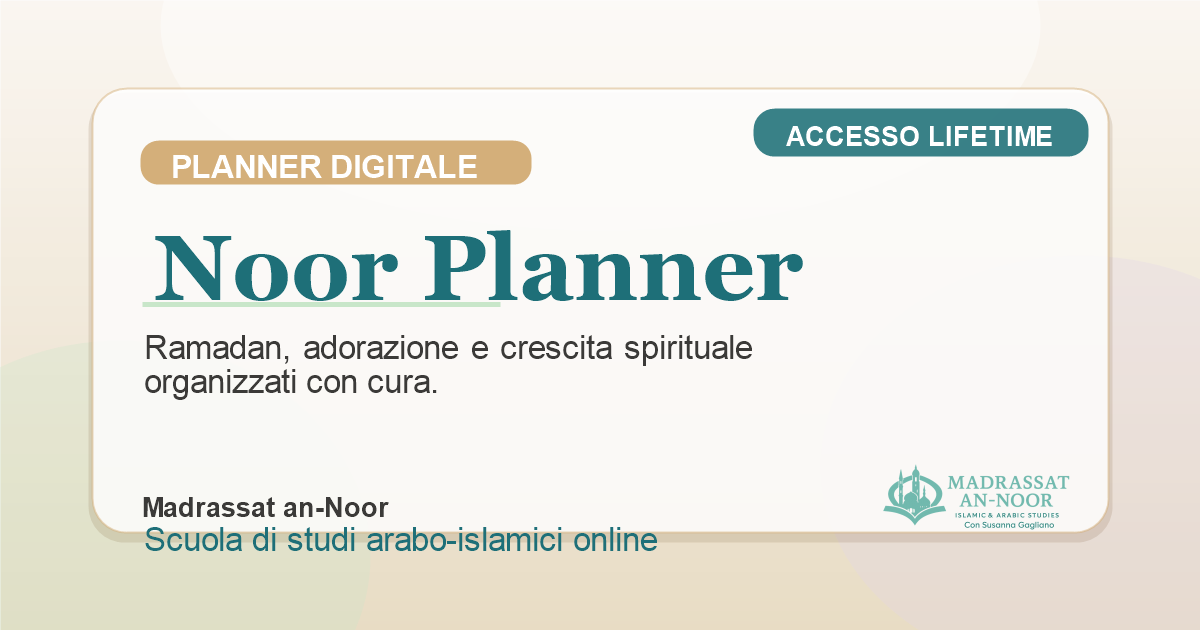 Anteprima social Noor Planner Madrassat an-Noor