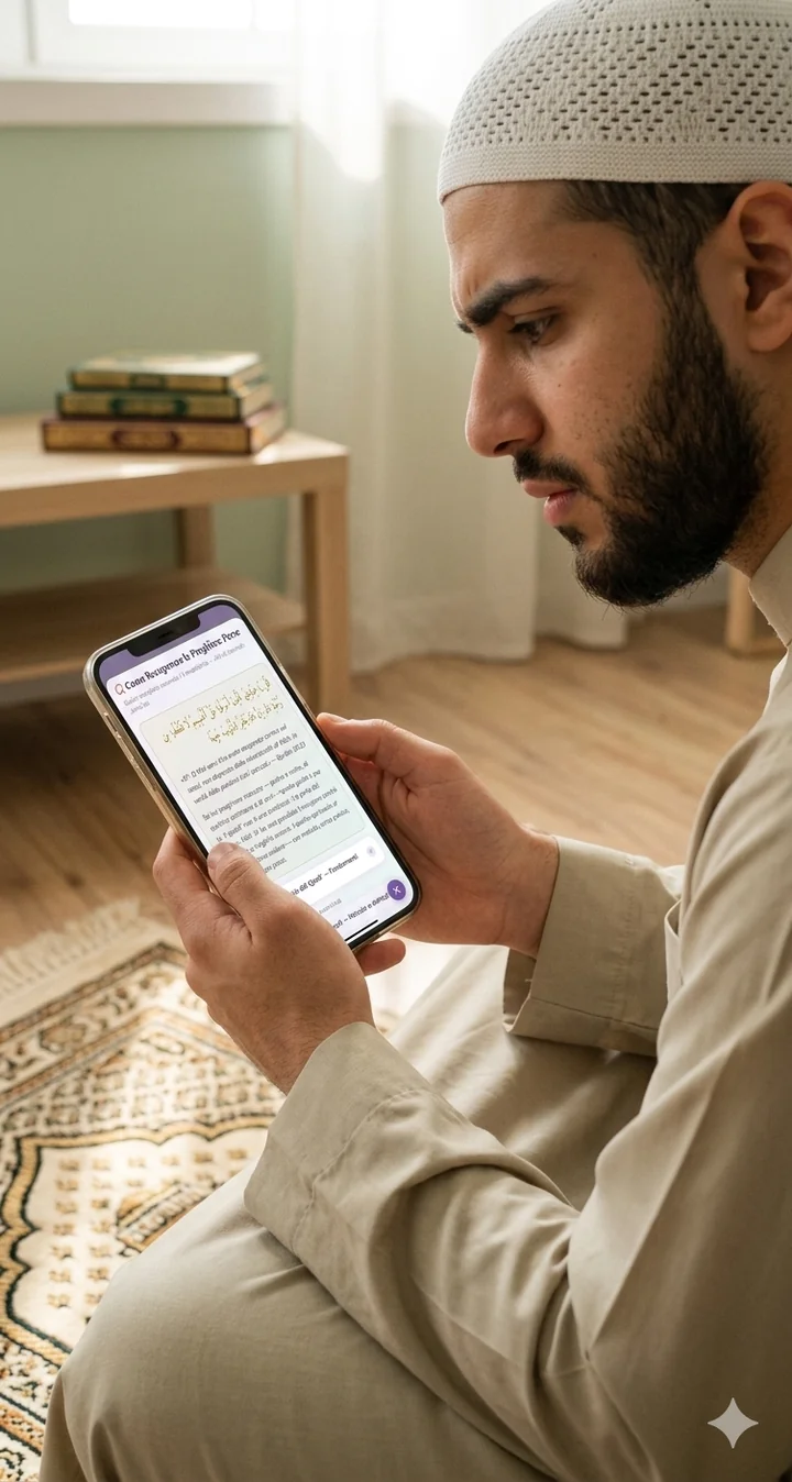 Dawam Lite schermata tracker e qaḍāʾ