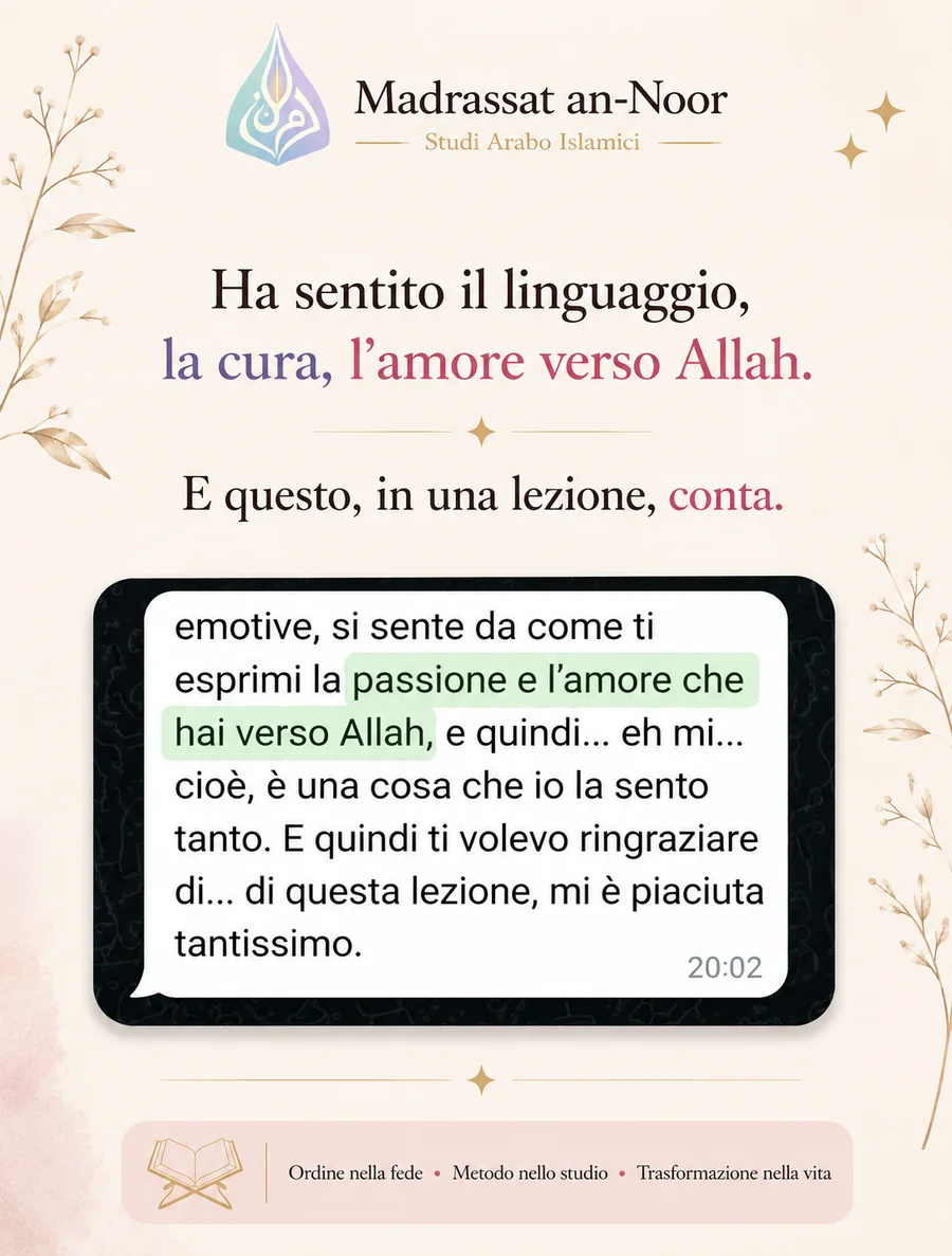 Caso studio adulto: dallo studio frammentato a un percorso ordinato — slide 7 di 8