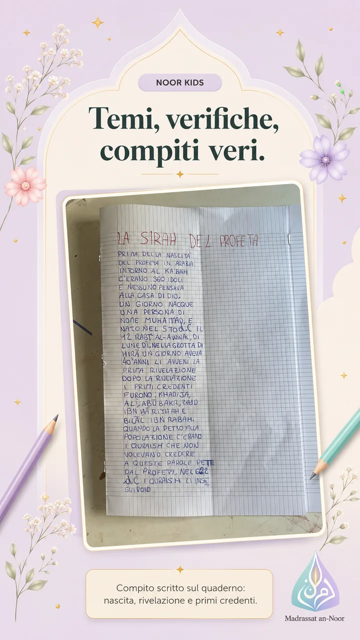 Esempio di compiti e verifiche in un percorso Kids personalizzato — slide 4 di 4