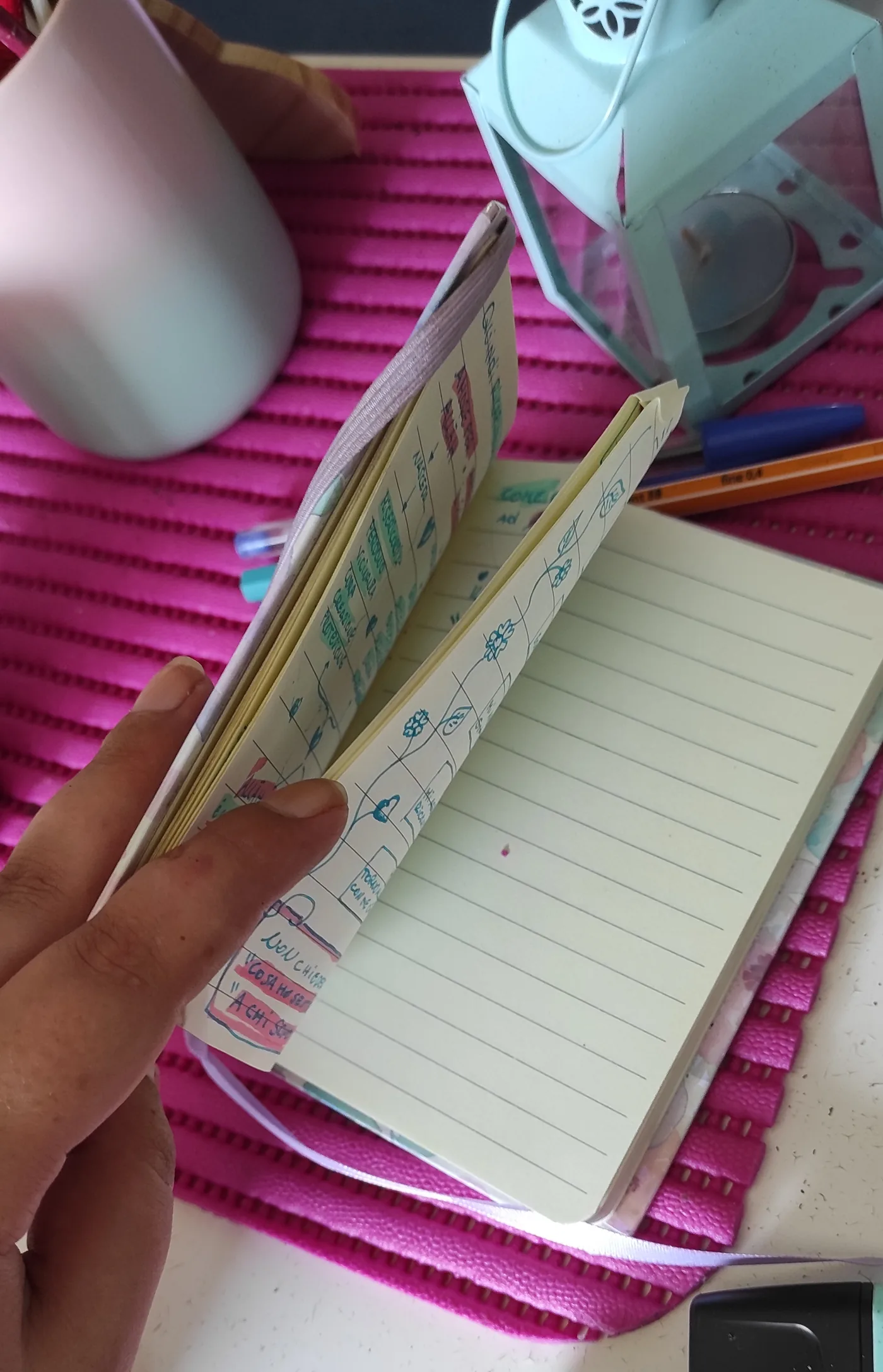 Quadernino di appunti per preparare una lezione personalizzata