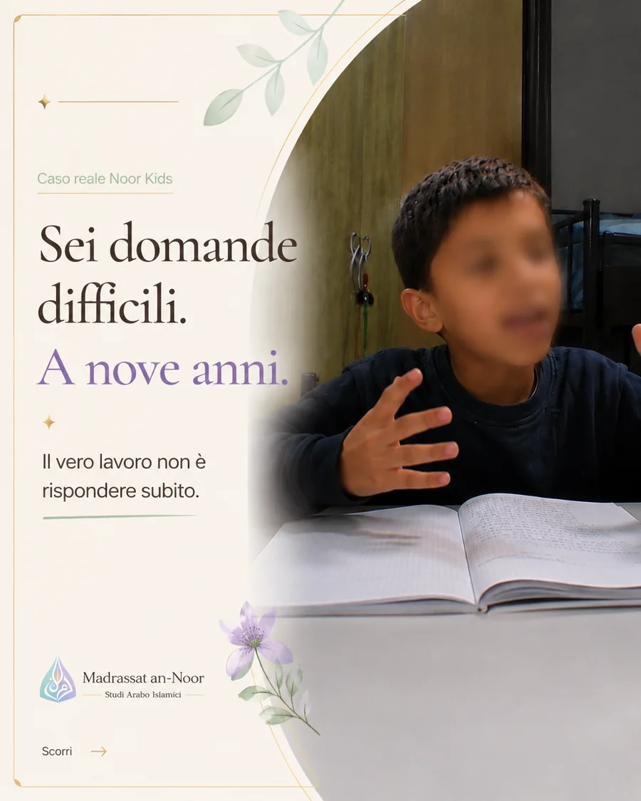 Caso studio Kids: domande difficili trasformate in materiale didattico — slide 1 di 9