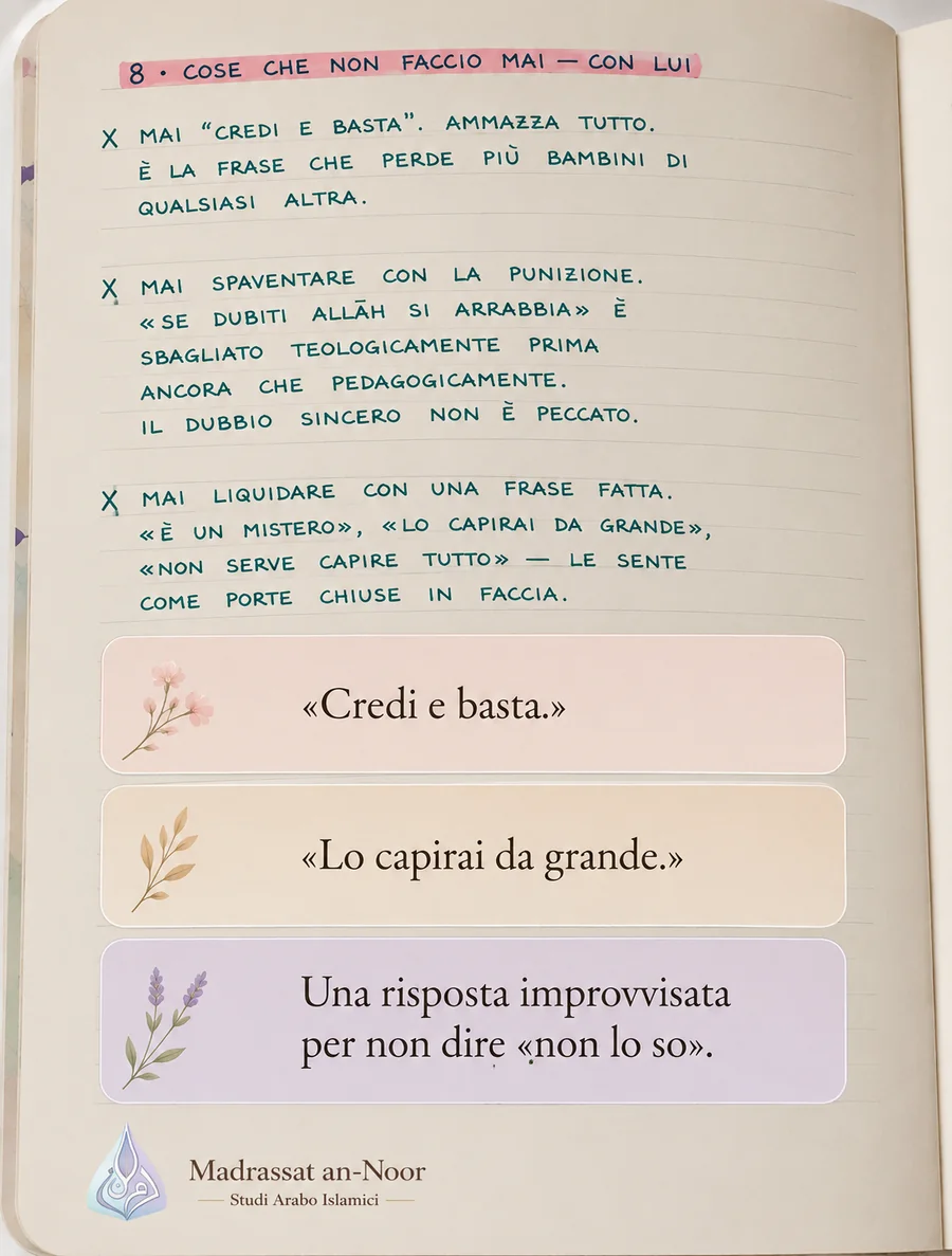 Caso studio Kids: domande difficili trasformate in materiale didattico — slide 3 di 9