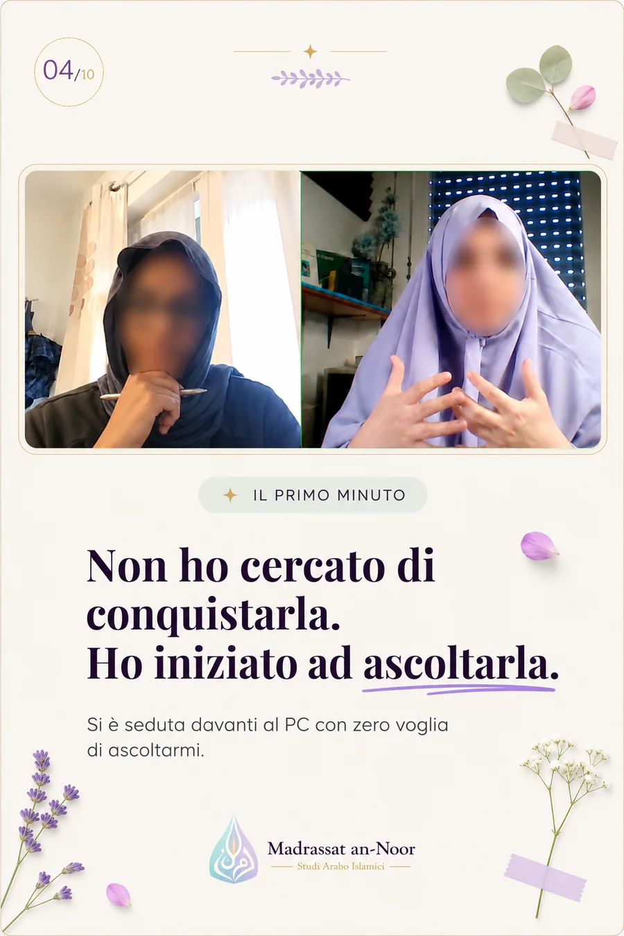 Caso studio di un percorso 1:1 con un’adolescente, con identità tutelata — slide 4 di 10