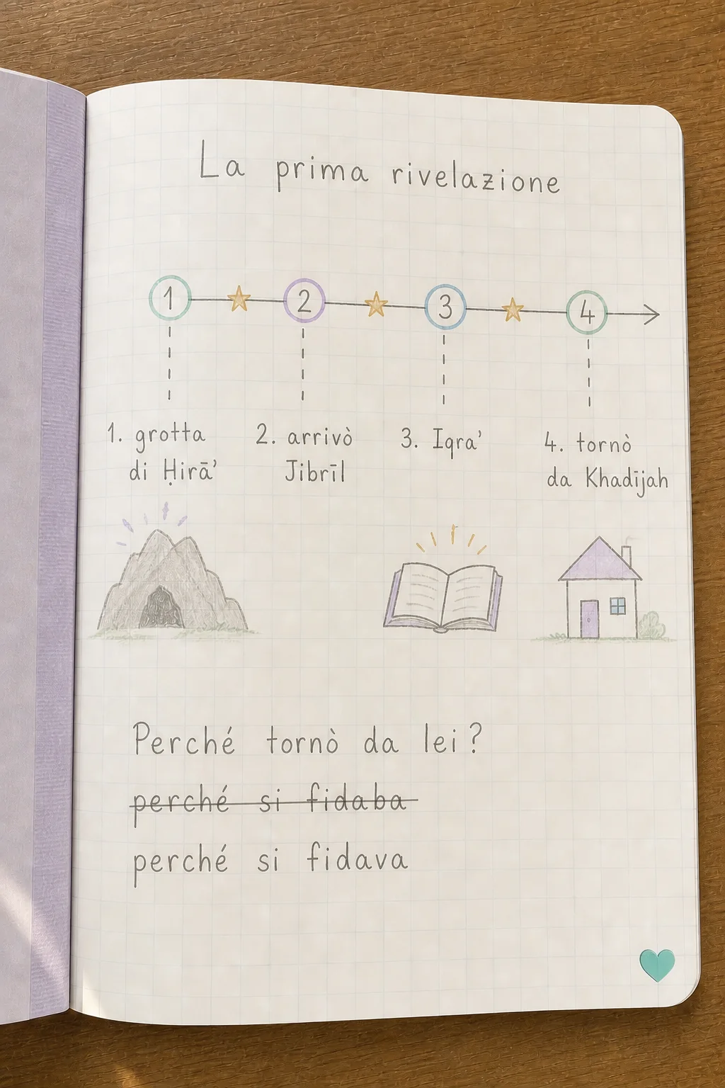 Materiale MaN Kids sulla prima rivelazione
